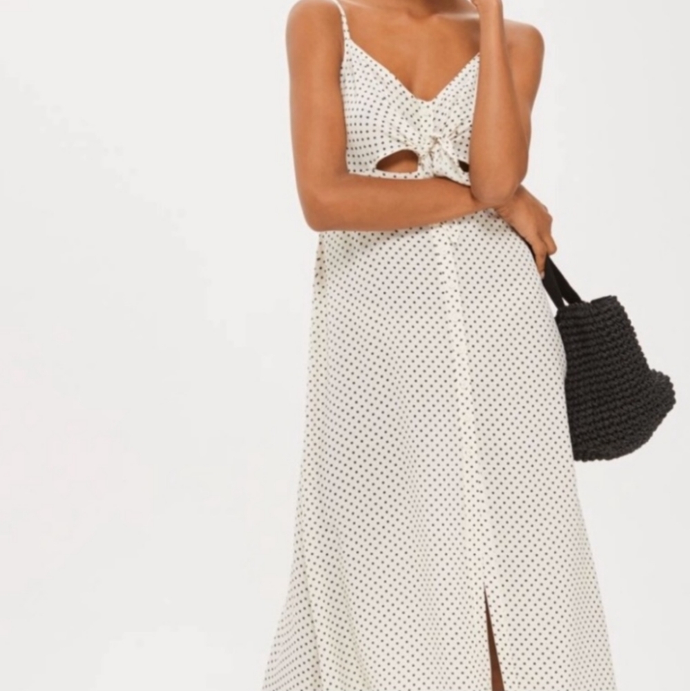 Topshop Tie Front Sun Dress